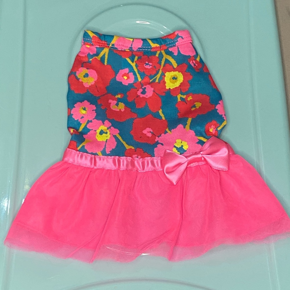 Floral dog dress